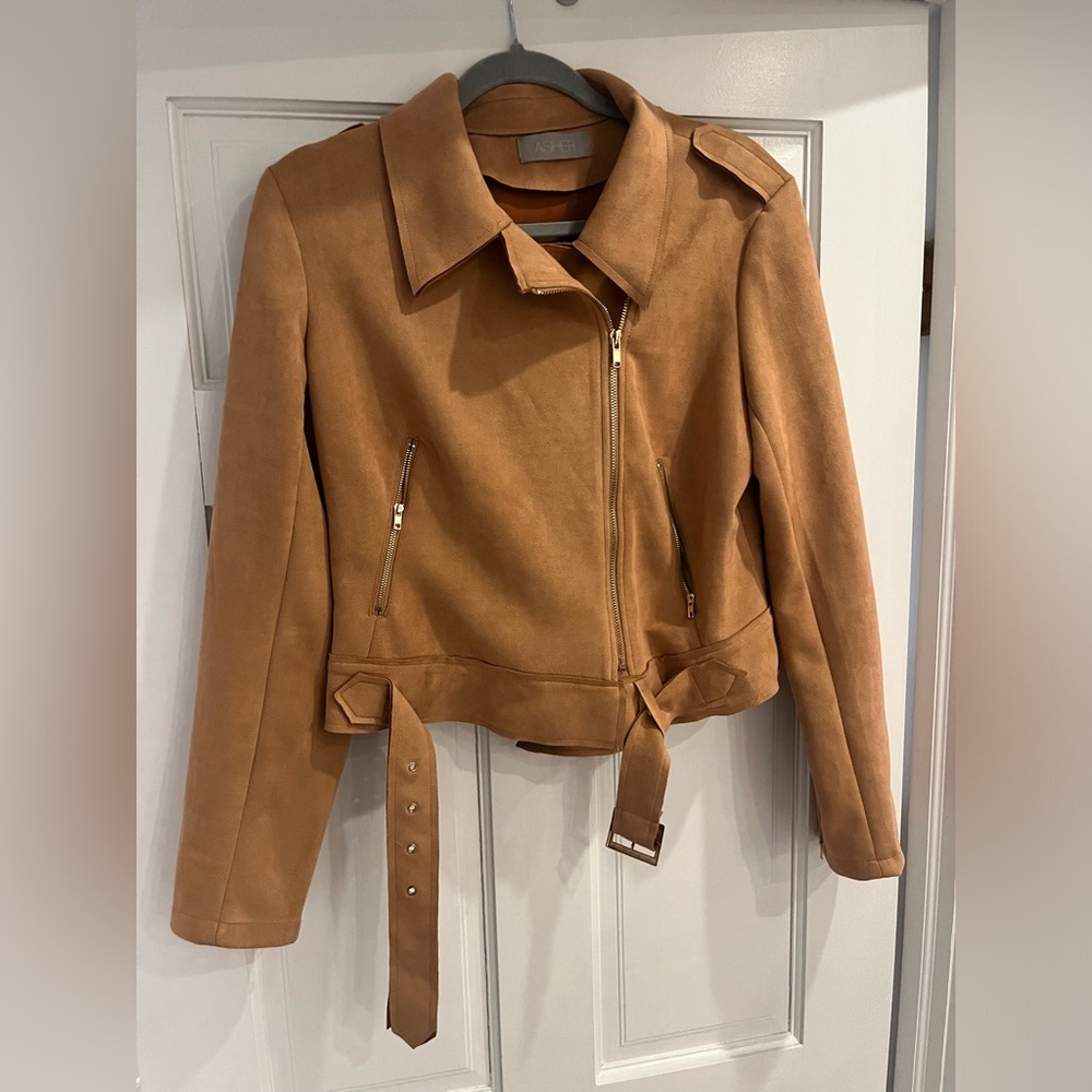 Asher faux suede jacket
